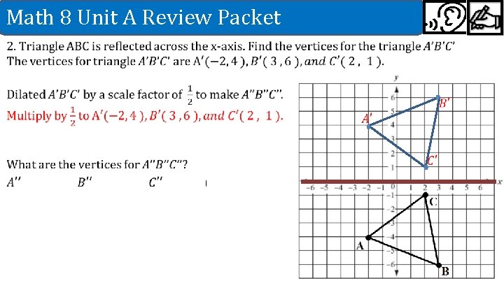 Math 8 Unit A Review Packet 