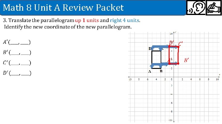 Math 8 Unit A Review Packet 