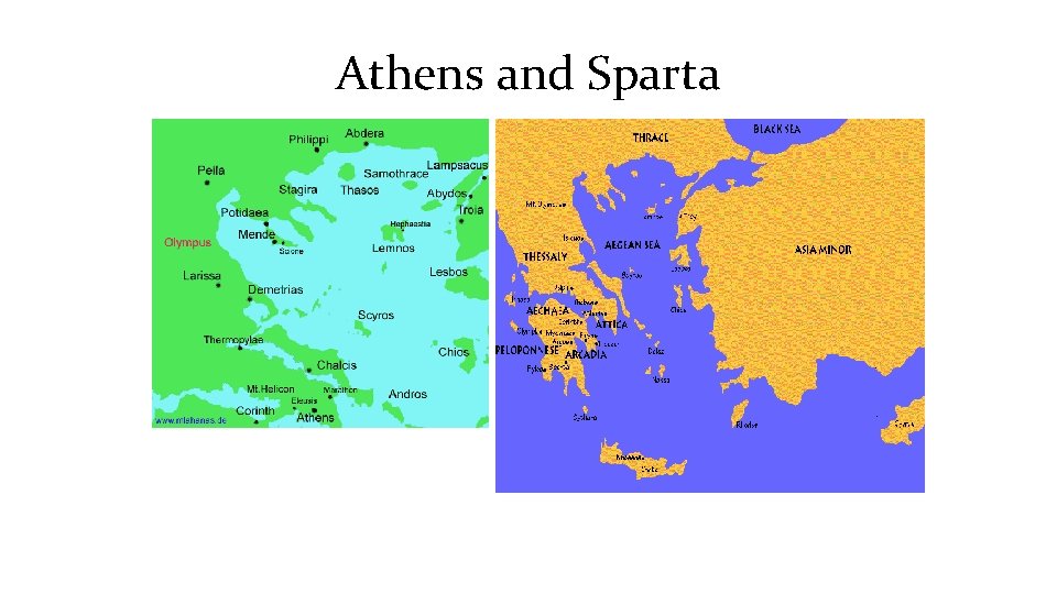 Athens and Sparta 