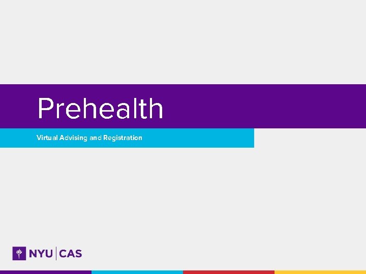 Prehealth Virtual Advising and Registration 