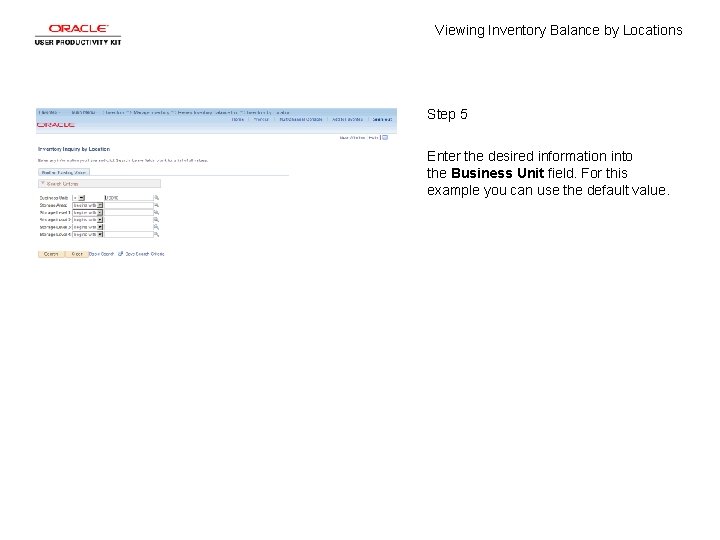 Inventory Balance Inquiry Viewing Inventory Balance by Locations Concept Viewing Inventory