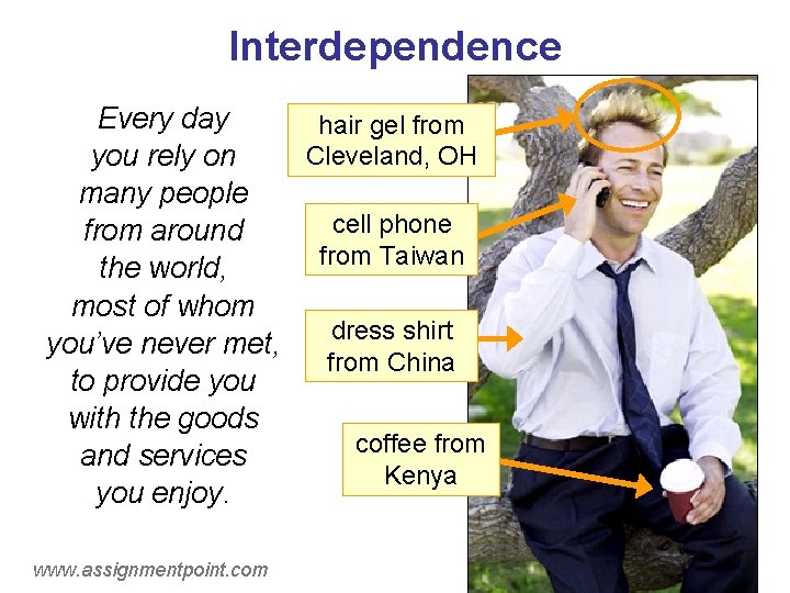 Interdependence Every day hair gel from Cleveland, OH you rely on many people cell