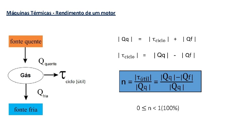 Máquinas Térmicas - Rendimento de um motor 