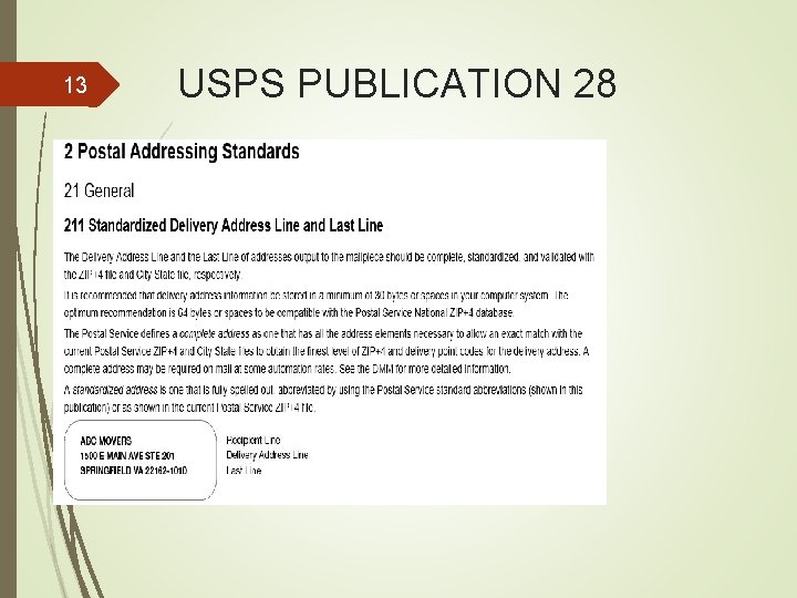 13 USPS PUBLICATION 28 