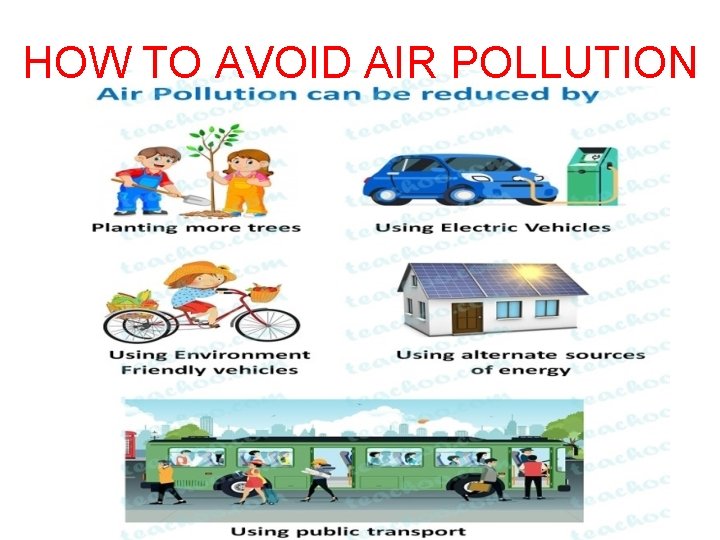 HOW TO AVOID AIR POLLUTION 