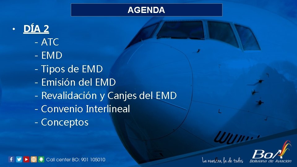 AGENDA • DÍA 2 - ATC - EMD - Tipos de EMD - Emisión
