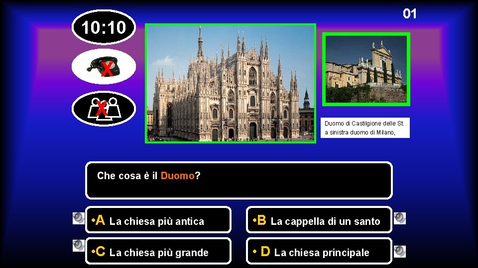 01 10: 10 X X Duomo di Castilgione delle St. a sinistra duomo di