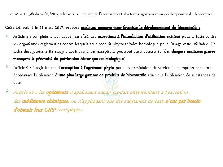 Loi n° 2017 -348 du 20/03/2017 relative à la lutte contre l'accaparement des terres