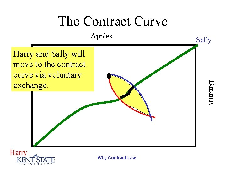 The Contract Curve Apples Harry Bananas Harry and Sally will move to the contract