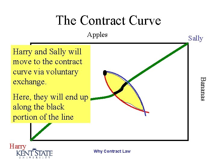 The Contract Curve Apples Bananas Harry and Sally will move to the contract curve