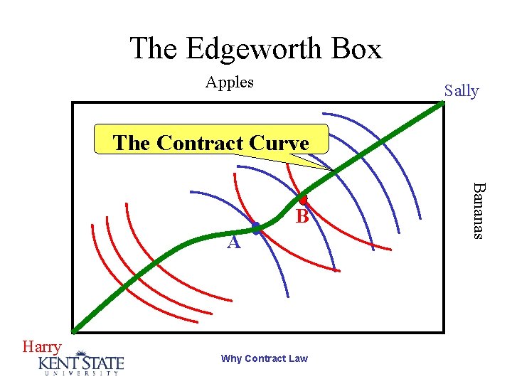 The Edgeworth Box Apples Sally The Contract Curve A Harry Why Contract Law Bananas