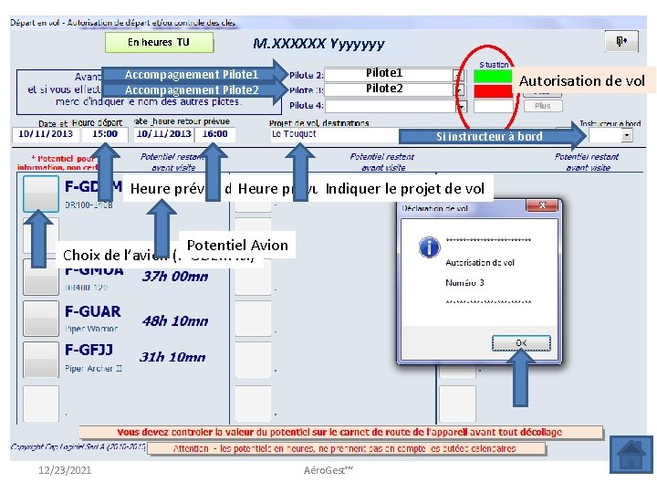 En heures TU M. XXXXXX Yyyyyyy Pilote 1 Pilote 2 Accompagnement Pilote 1 Accompagnement