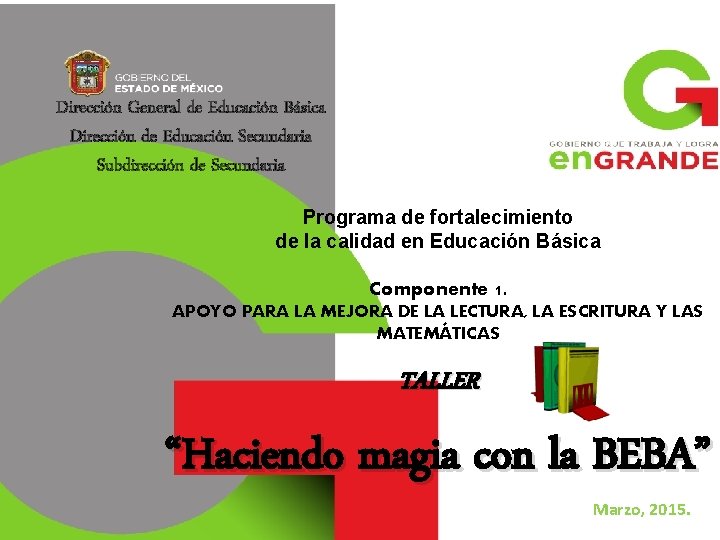 Dirección General de Educación Básica Dirección de Educación Secundaria Subdirección de Secundaria Programa de