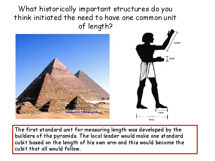 What historically important structures do you think initiated the need to have one common