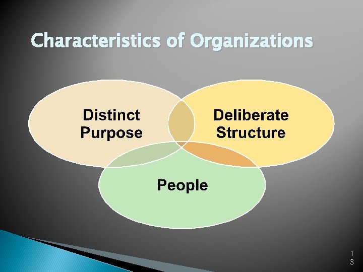 Characteristics of Organizations 1 3 