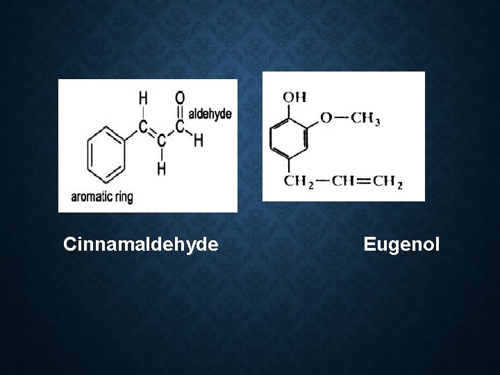 Cinnamaldehyde Eugenol 