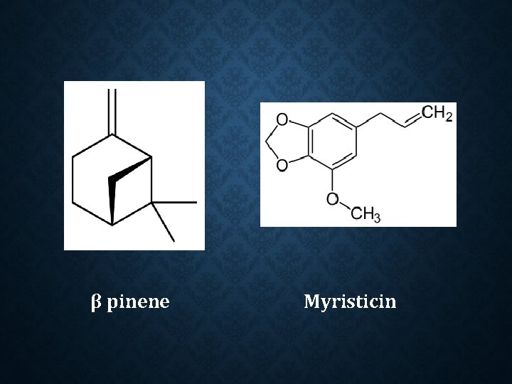 β pinene Myristicin 