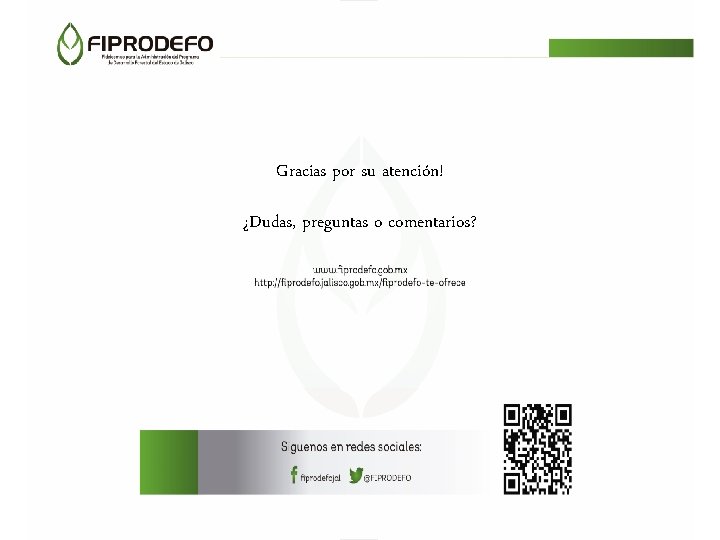 Gracias por su atención! ¿Dudas, preguntas o comentarios? 