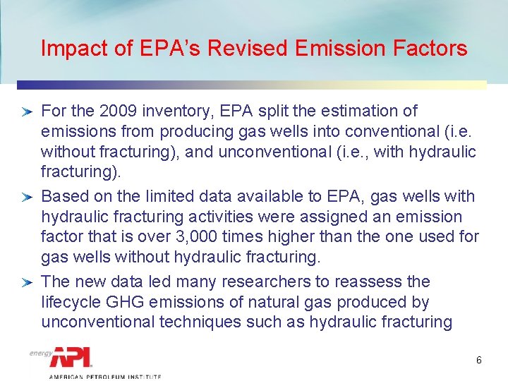 Impact of EPA’s Revised Emission Factors For the 2009 inventory, EPA split the estimation
