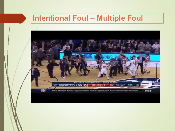 Intentional Foul – Multiple Foul 