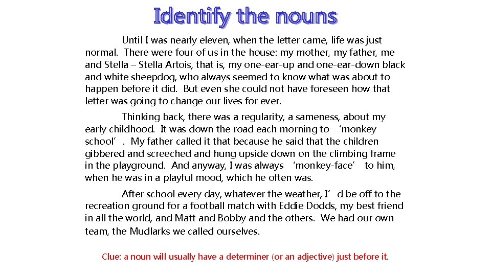 Until I was nearly eleven, when the letter came, life was just normal. There