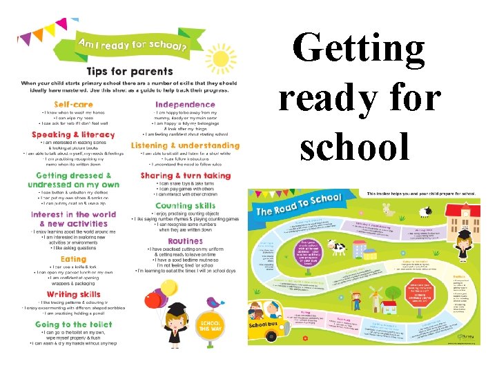 Getting ready for school 