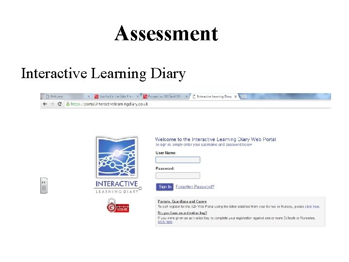 Assessment Interactive Learning Diary 