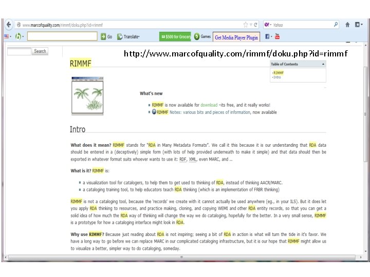 http: //www. marcofquality. com/rimmf/doku. php? id=rimmf 