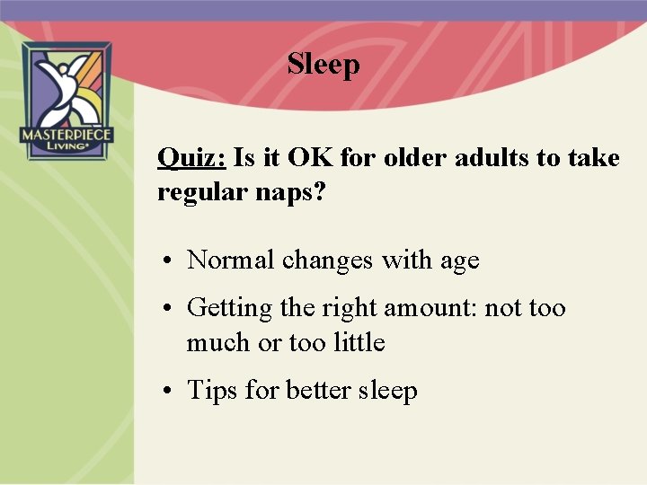 Sleep Quiz: Is it OK for older adults to take regular naps? • Normal