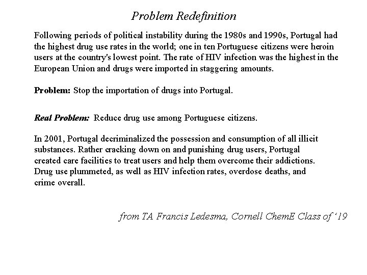 Problem Redefinition Following periods of political instability during the 1980 s and 1990 s,
