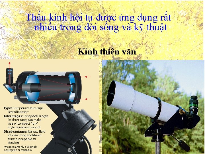 Thấu kính hội tụ được ứng dụng rất nhiều trong đời sống và kỹ