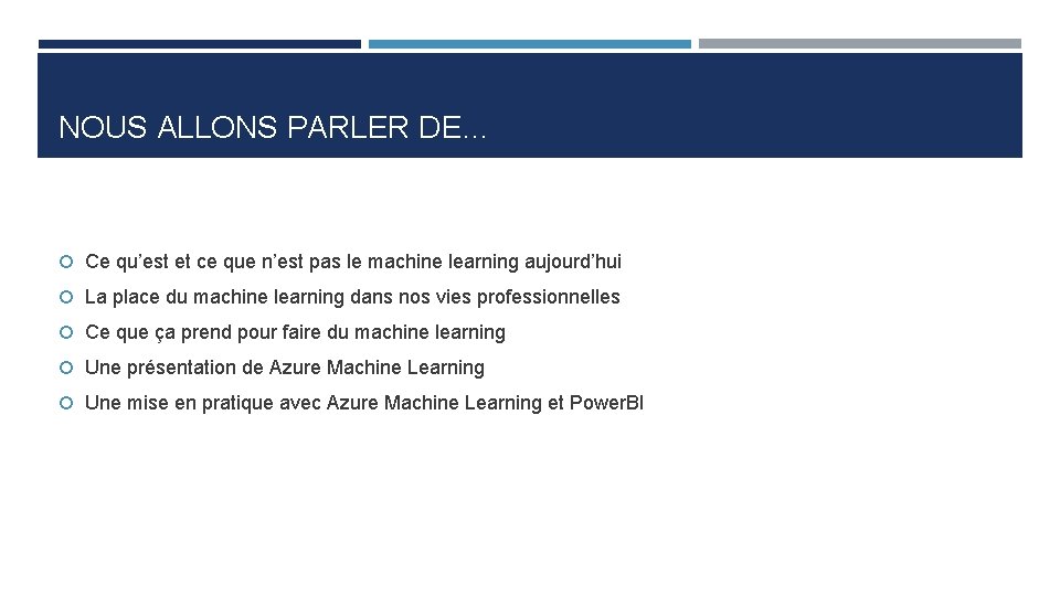 NOUS ALLONS PARLER DE… Ce qu’est et ce que n’est pas le machine learning