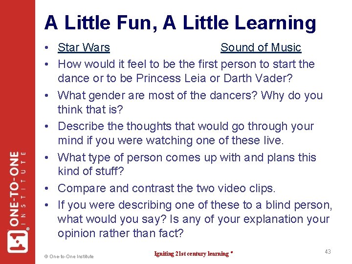 ® A Little Fun, A Little Learning • Star Wars Sound of Music •