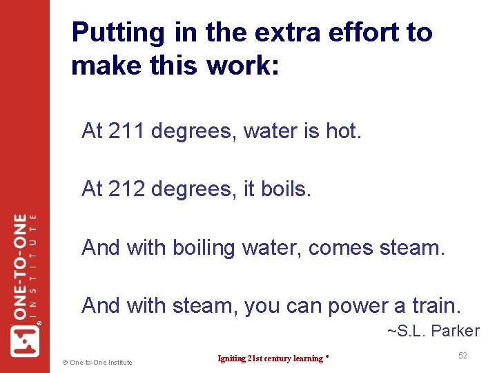 Putting in the extra effort to make this work: At 211 degrees, water is