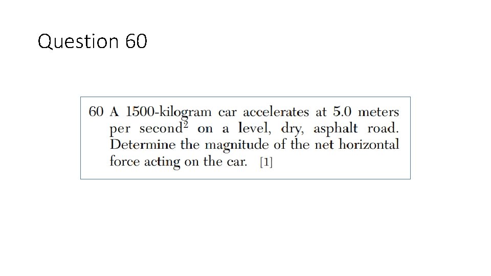 Question 60 