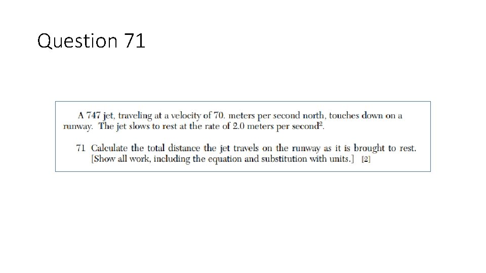 Question 71 