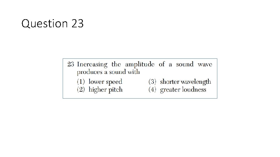 Question 23 