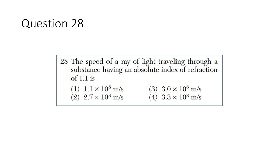 Question 28 