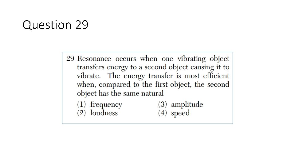 Question 29 