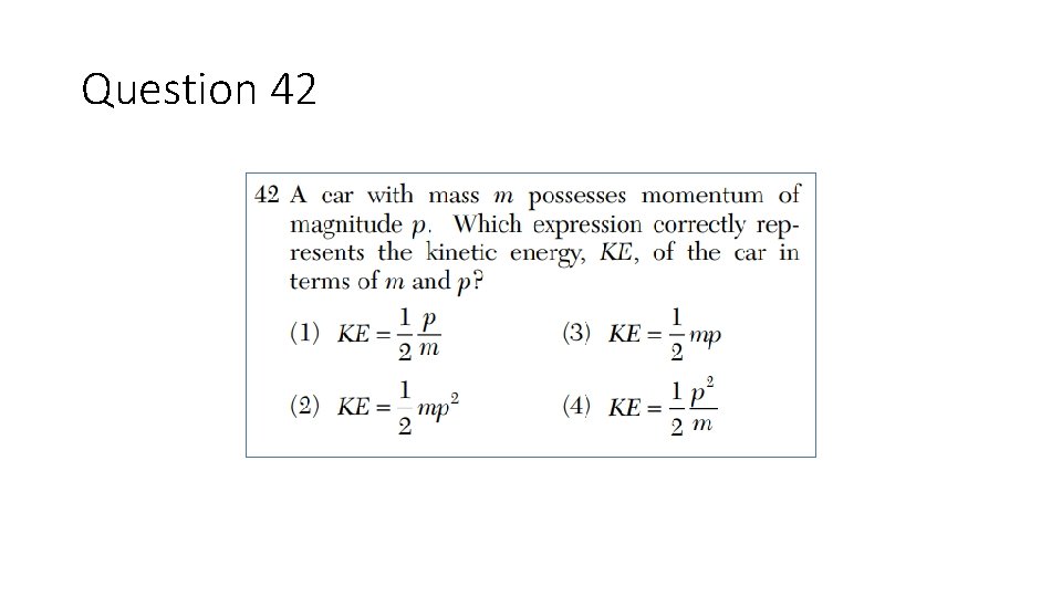 Question 42 