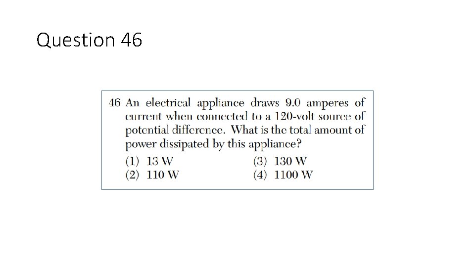 Question 46 