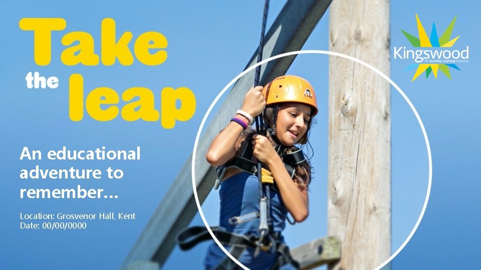 An educational adventure to remember… Location: Grosvenor Hall, Kent Date: 00/00/0000 