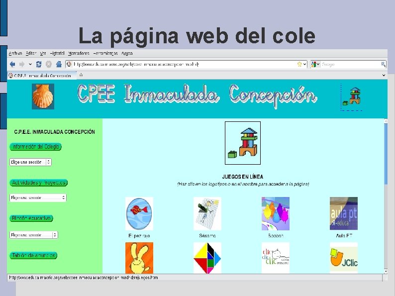 La página web del cole 