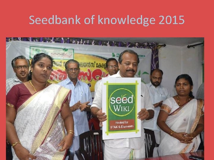 Seedbank of knowledge 2015 