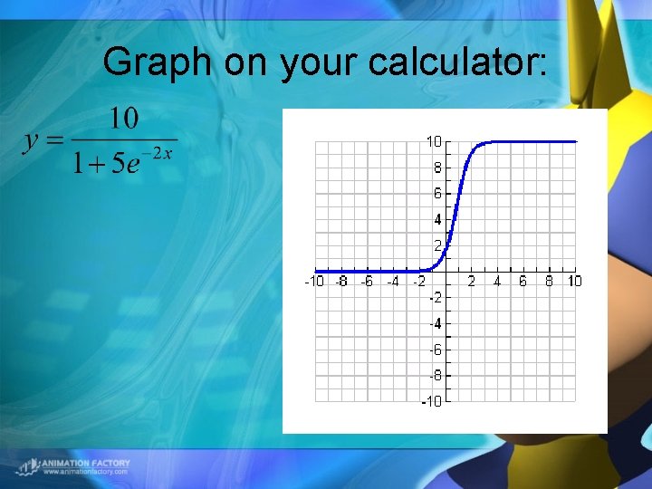 Graph on your calculator: 