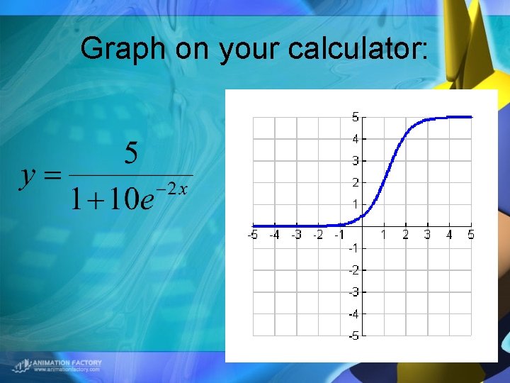 Graph on your calculator: 