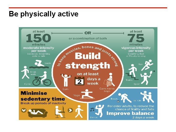 Be physically active 