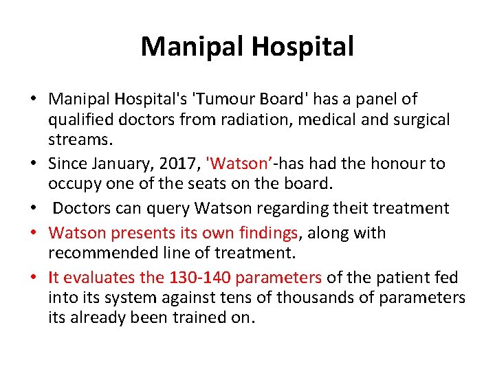 Manipal Hospital • Manipal Hospital's 'Tumour Board' has a panel of qualified doctors from