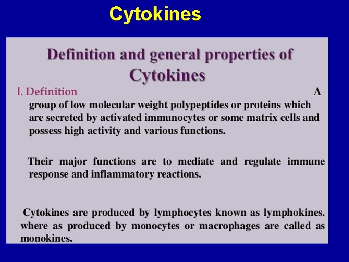 Cytokines 