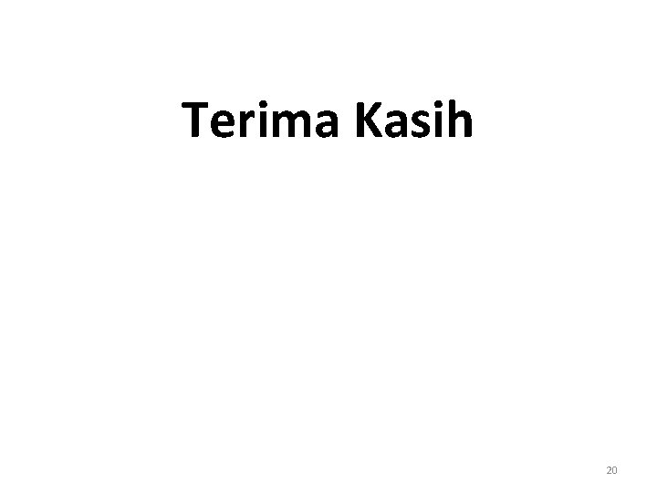 Terima Kasih 20 